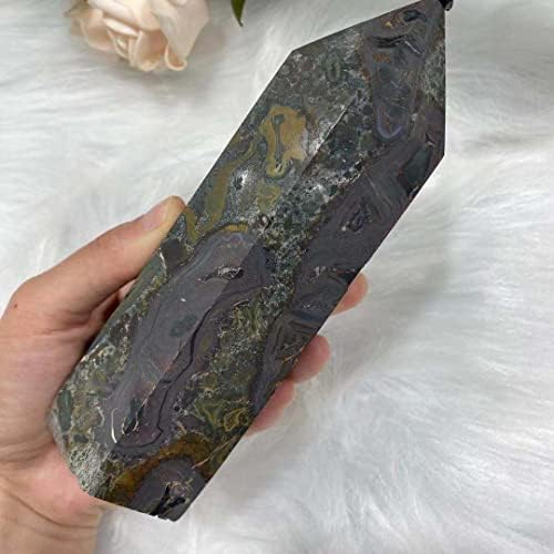 PEKMAR Crystal Quartz Obelisk for Home Decoration