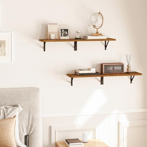HOOBRO Floating Shelves Set of 2 30 Inch Wall Mount