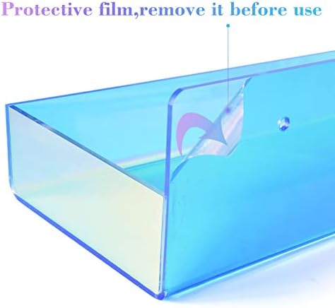 TLBTEK 2 Pcs 15 Inch Iridescent Floating Shelves