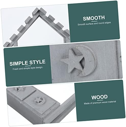 Chic Wooden Flower Pot for Dried Flowers Wall Hanging Decor