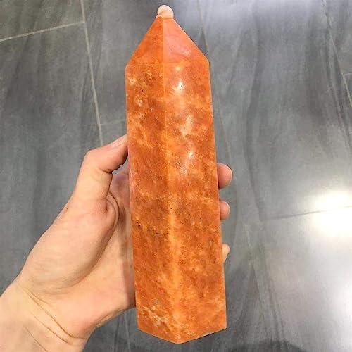 KatLin Golden Sun Crystal Quartz Tower for Reiki Healing and Home Decor