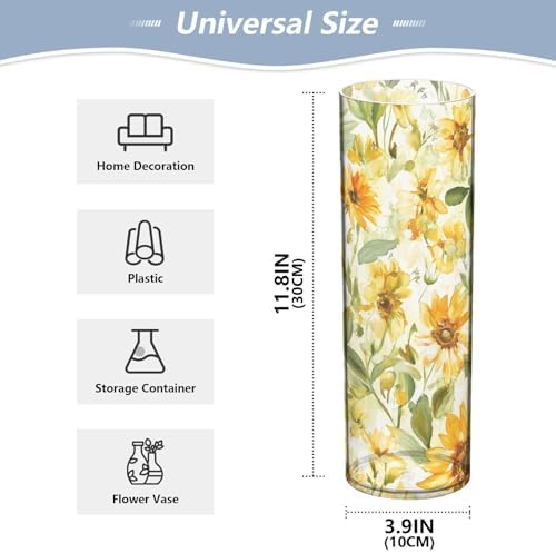 Modern Plastic Flower Vase 118 x 39 Inch Decorative
