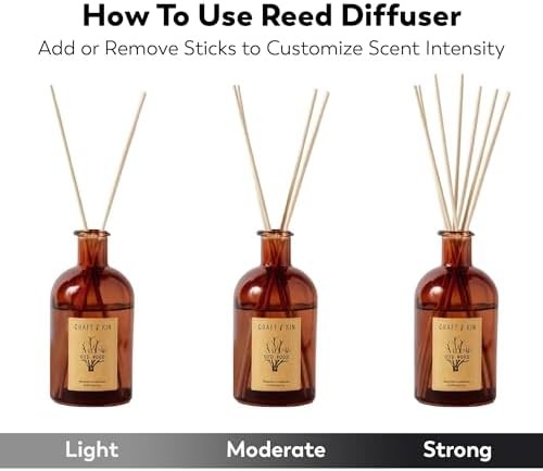 Craft Kin Oud Wood Reed Diffuser Set