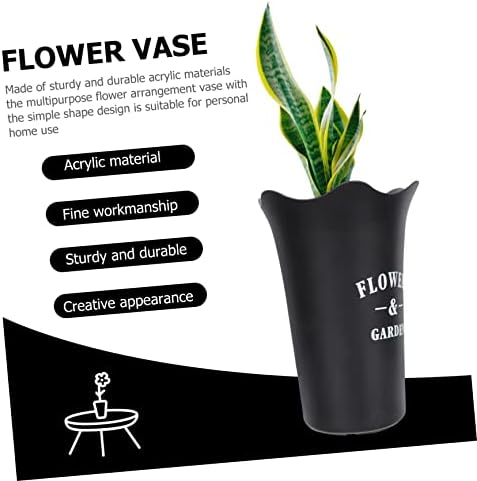 Toyvian Acrylic Flower Arranging Bucket Vase