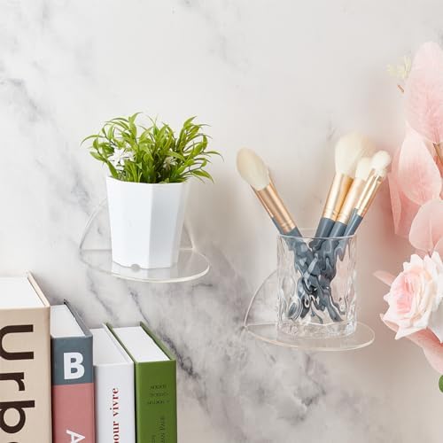 AHANDMAKER 4 Sets Acrylic Floating Shelves