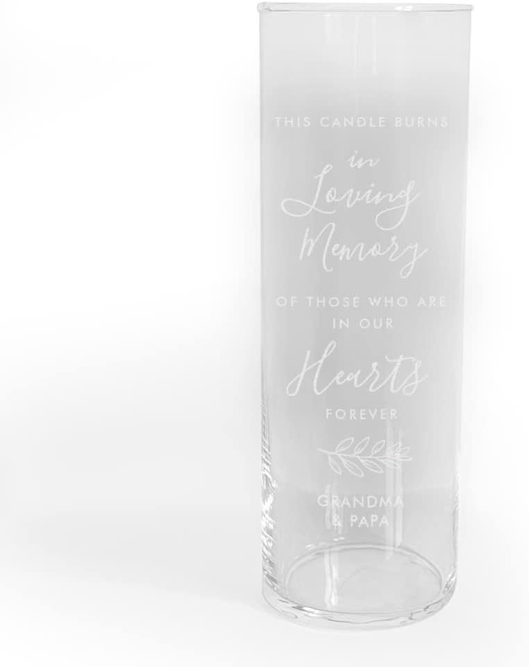 Engraved Floating Candle Vase for 10 Hours