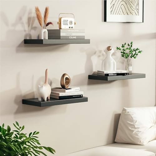 All-Metal Floating Shelves 2 Pack Heavy Duty