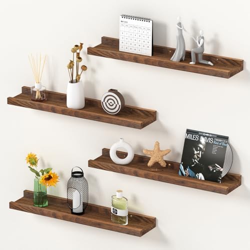 DECKALY Floating Shelves 16 Inch 4 Pack for Home Decor