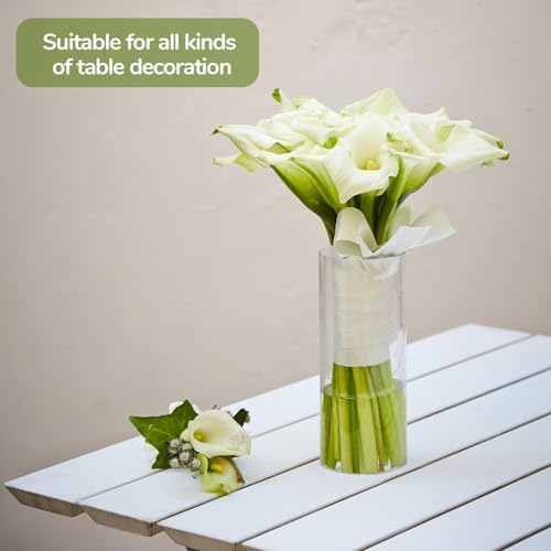 Tall 59 Inch Glass Cylinder Vase for Wedding and Home Decor