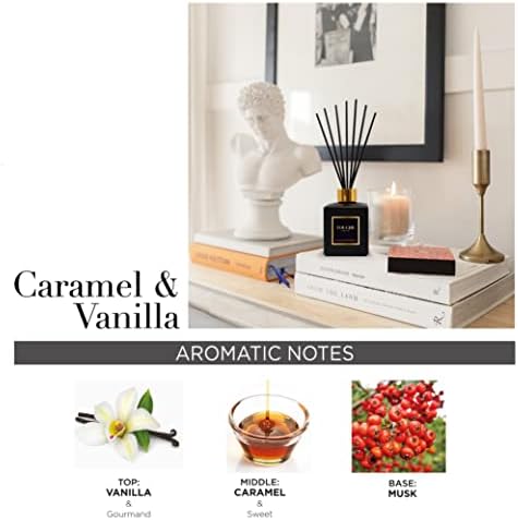 Touche Luxury Natural Reed Diffuser Vanilla Caramel 475 OZ