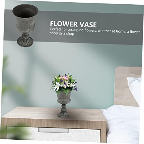 Garneck Vintage Metal Flower Vase for Home Decor and Wedding Centerpiece