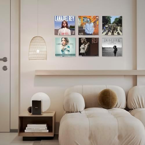 Clear Vinyl Record Wall Shelf 8 Pack 7 Inch