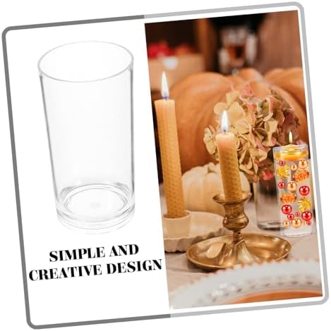Mobestech Acrylic Floating Candle Holder Vase for Home Decor and Wedding Centerpieces
