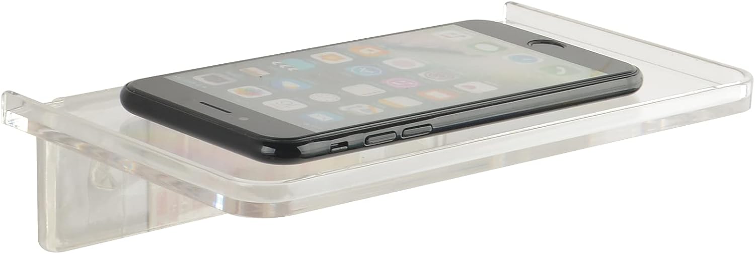 JDYOOMI Acrylic Floating Shelf Holder for Phone and More