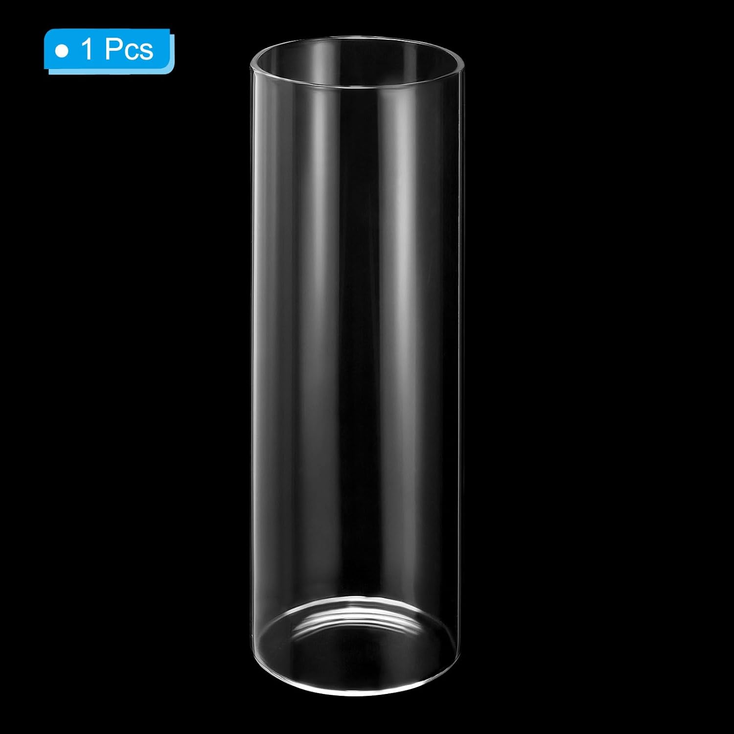 PATIKIL Clear Glass Cylinder Vase 79 Tall 26 Dia