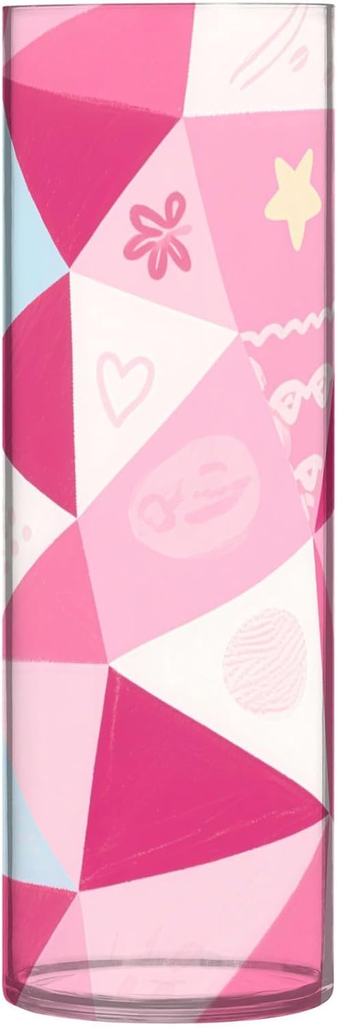 Geometric Peach Heart Diamond Plastic Candle Holder 118x39 Inch