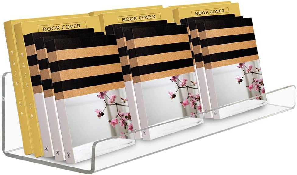 ECOSEAO Floating Shelves Set of 6 Clear Acrylic Display Stand
