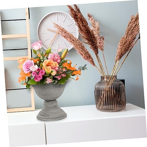 Vintage Style Metal Flowerpot for Dried Flowers and Home Decor