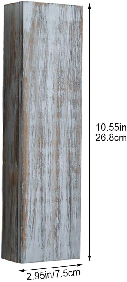 Wood Wall Planter for Indoor Plants and Dried Flowers Decor