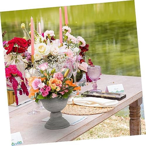 Vintage Style Metal Flowerpot for Dried Flowers and Home Decor