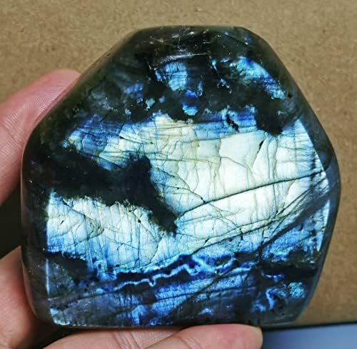 Polished Blue Flash Labradorite Reiki Stones for Healing and Decor