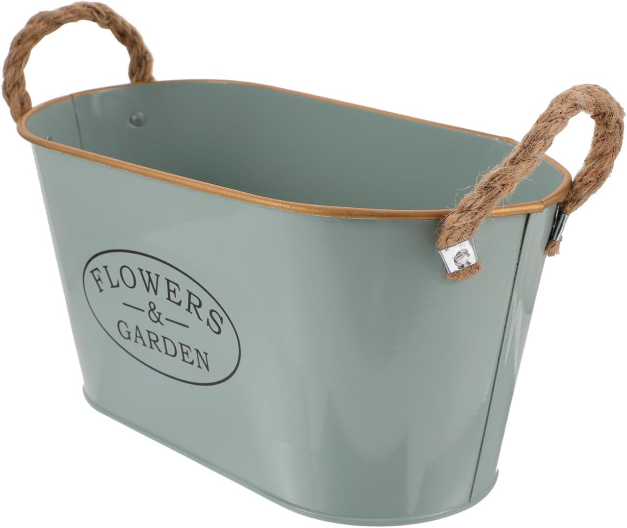 MERRYHAPY Iron Flower Bucket Vintage Decorative Vase