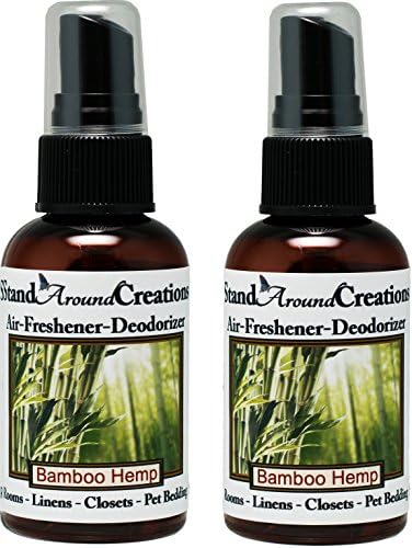 Set of 2 Bamboo Hemp Room Spray Deodorizer