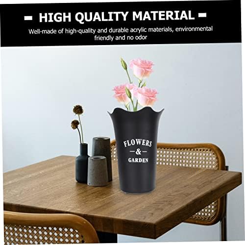 Toyvian Acrylic Flower Arranging Bucket Vase