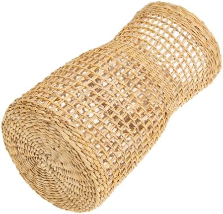 Rattan Woven Glass Flower Vase for Home Decor