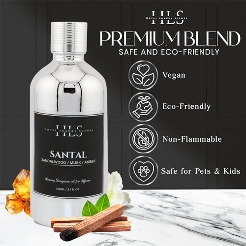 Santal Essential Oils for Diffusers - 100ml Luxury Blend