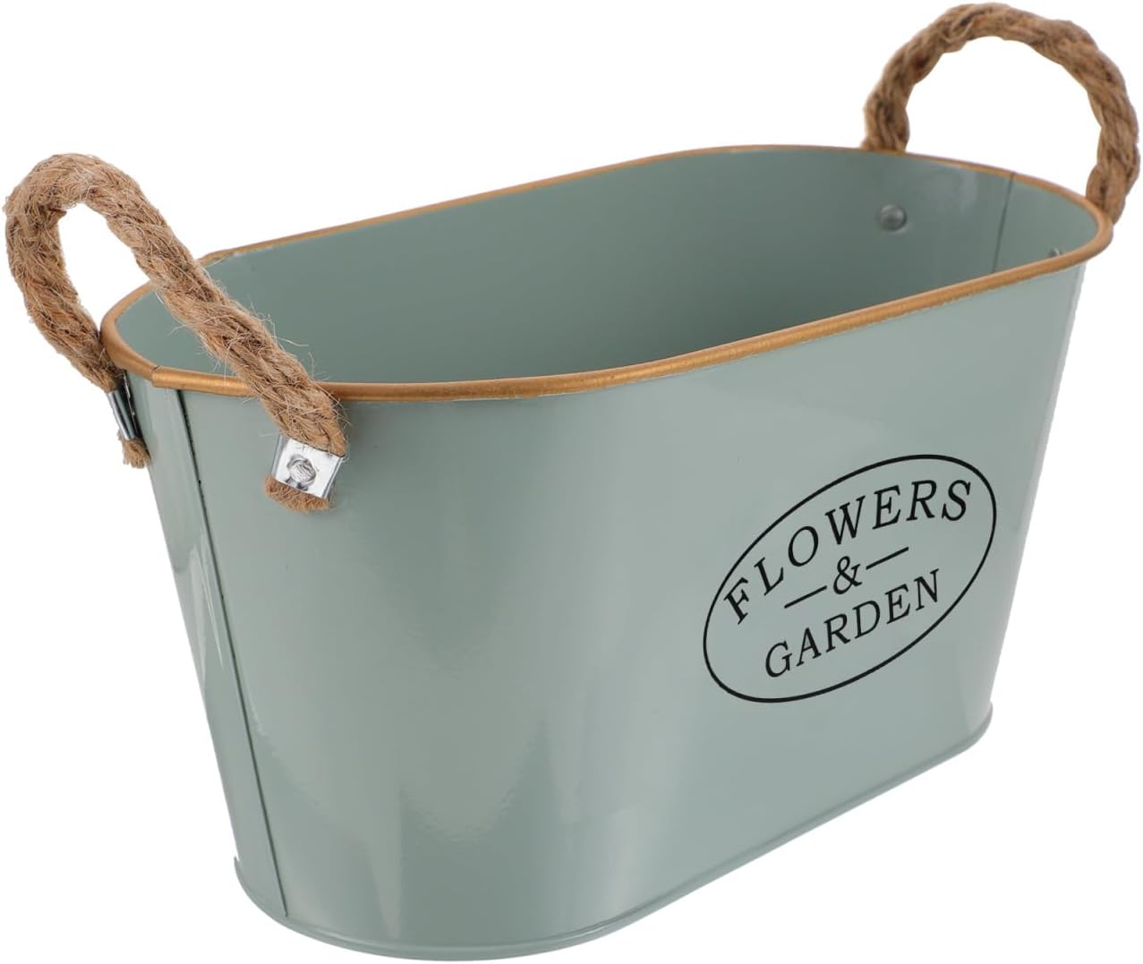 MERRYHAPY Iron Flower Bucket Vintage Decorative Vase