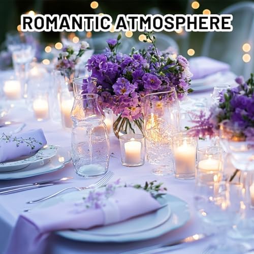 6 Pcs Glass Cylinder Vases for Centerpieces