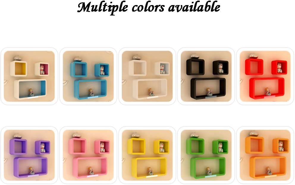 LIANGLIANG Floating Wall Shelf Creative Cube Design Display Stand