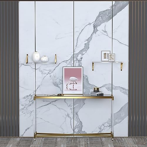 Clear Shelves for Wall Gold Floating Shelves Set of 2