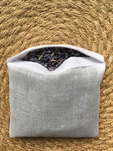 Hand Embroidered Lavender Pillow Sachet Bag Set of 3