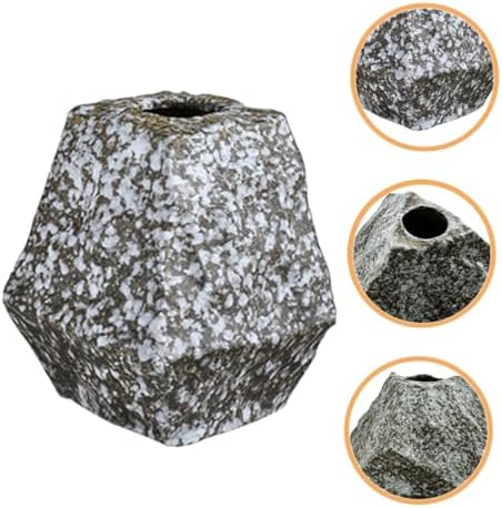 PRETYZOOM Modern Ceramic Vase Abstract Rock Design