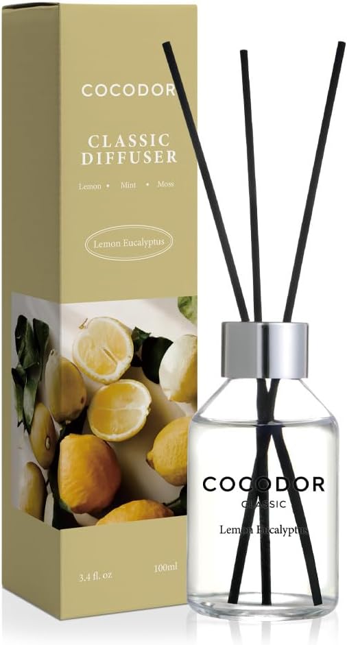 Cocodor Classic Reed Diffuser Set Lemon Eucalyptus 34oz 1 Pack
