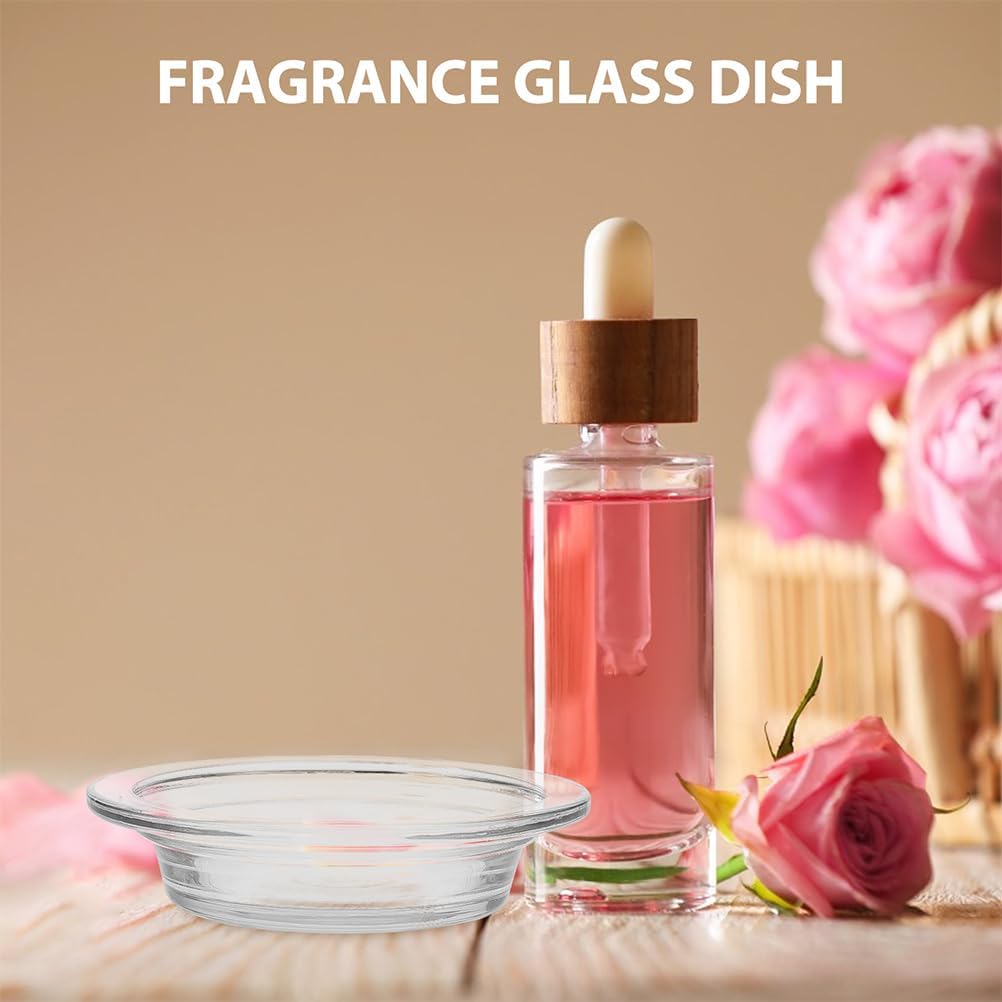 2Pcs Glass Wax Heating Replacement Tray for Aromatherapy Lamps