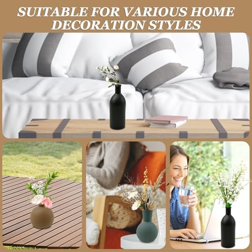 3Pcs Creative Ceramic Flower Vase Set for Home Decor