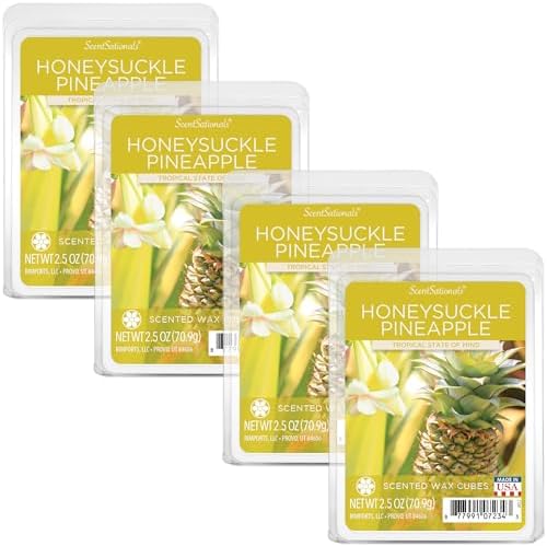 Scentsationals Wax Melts - Honeysuckle Pineapple 24-Cubes