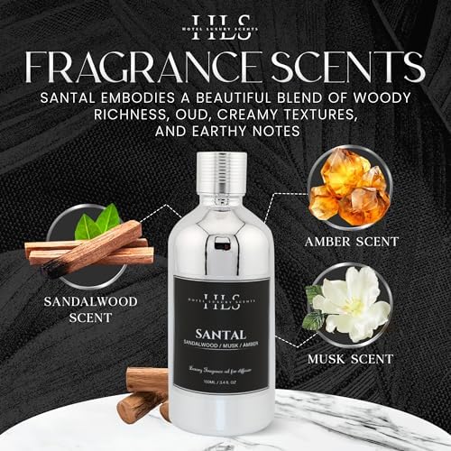 Santal Essential Oils for Diffusers - 100ml Luxury Blend