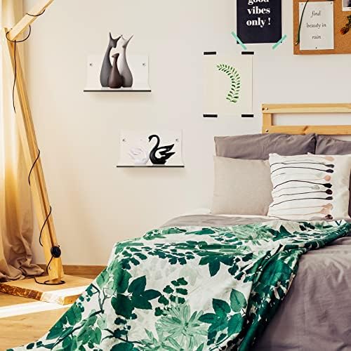 Yalikop 10 Piece Acrylic Floating Wall Shelf Set