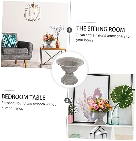 Vintage Style Metal Flowerpot for Dried Flowers and Home Decor