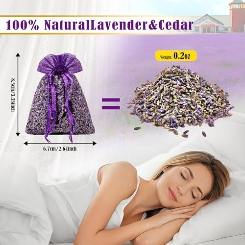 Cedar Space 32 Lavender Sachet Bags for Closets and Drawers