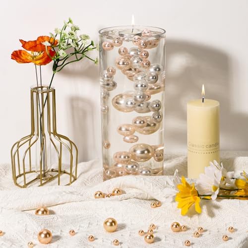 Suream Acrylic Hurricane Vases 3 Pack Floating Candle Holder