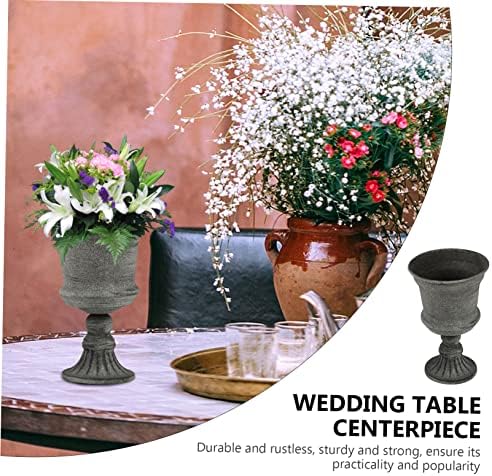 Garneck Vintage Metal Flower Vase for Home Decor and Wedding Centerpiece