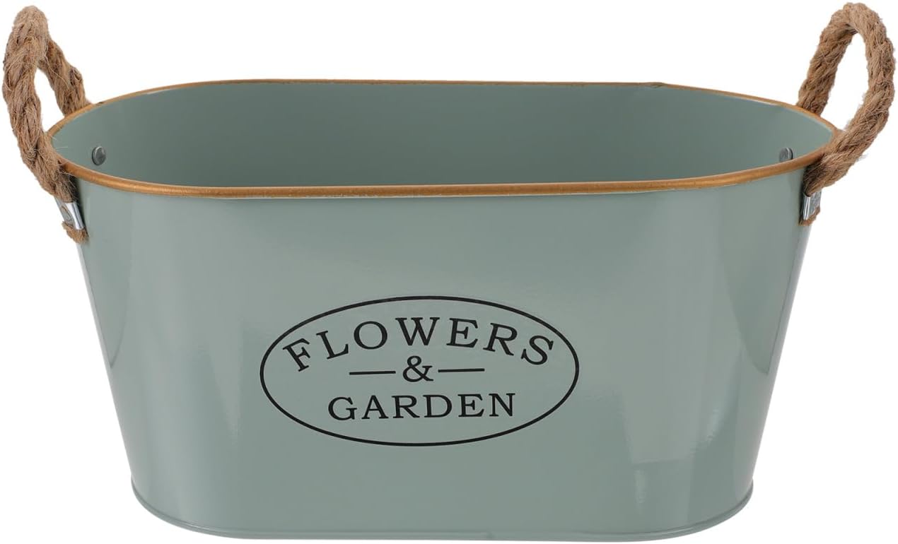 MERRYHAPY Iron Flower Bucket Vintage Decorative Vase