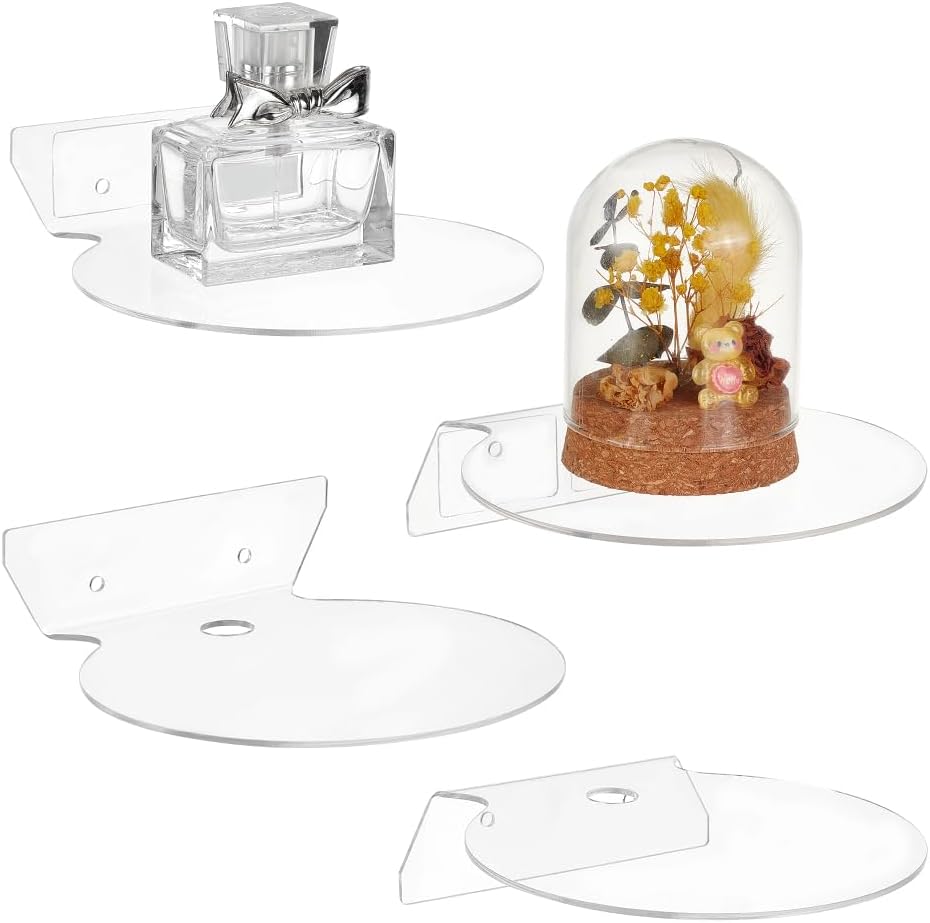 AHANDMAKER 4Pcs Acrylic Floating Shelves