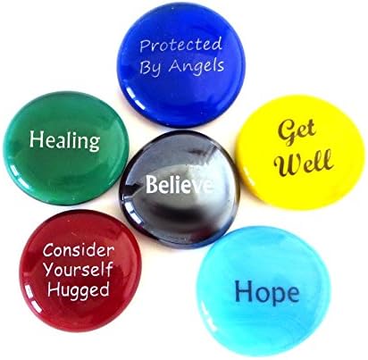 Lifeforce Glass Get Well Stones 6 Messages
