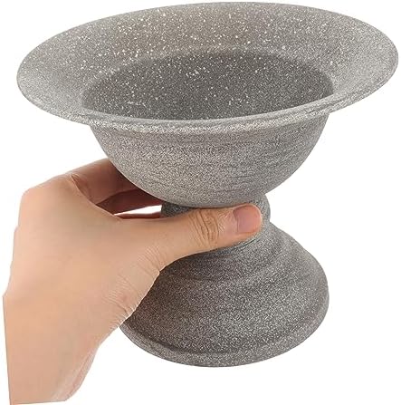 POPETPOP Vintage Metal Flower Vase for Dried and Fresh Flowers